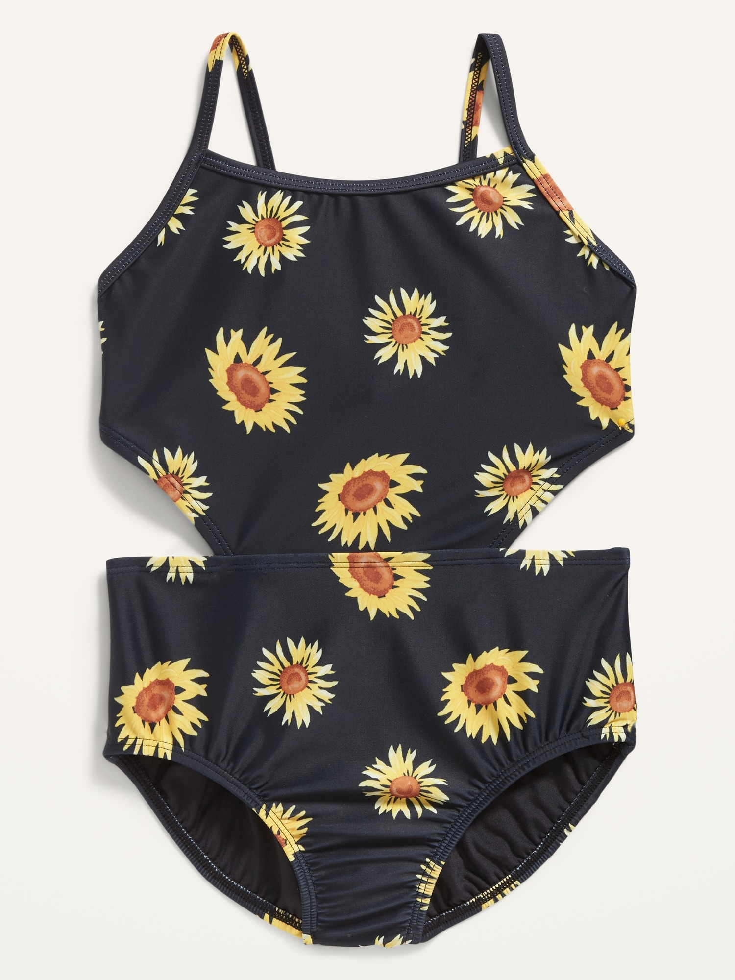 Printed Cut Out Waist One Piece Swimsuit For Girls Old Navy