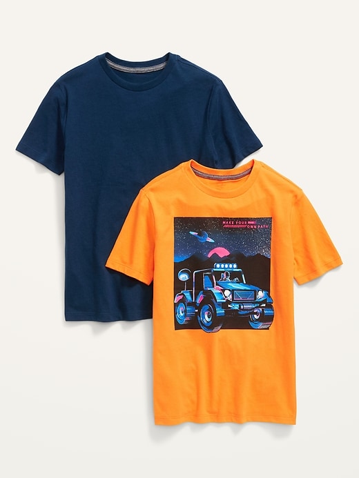 View large product image 1 of 1. Short-Sleeve Graphic T-Shirt 2-Pack for Boys