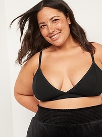 Image number 2 showing, V-Neck Mesh Bralette Top 2-Pack