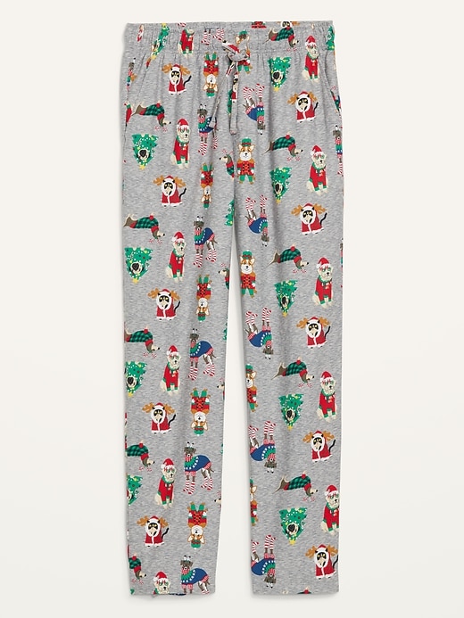View large product image 2 of 3. Printed Flannel Pajama Pants