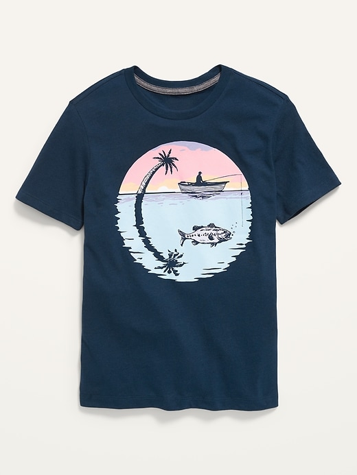 View large product image 1 of 2. Short-Sleeve Graphic T-Shirt for Boys