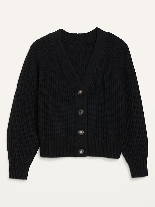 Image number 4 showing, Brushed Shaker-Stitch Cardigan Sweater