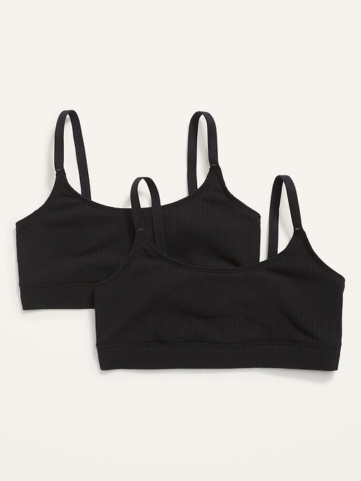 Old Navy Rib Knit Bralette 2 Pack For Women