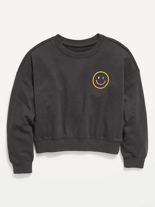 View large product image 1 of 2. Graphic Crew-Neck Sweatshirt for Girls