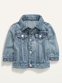Image number 1 showing, Unisex Light-Wash Jean Jacket for Baby