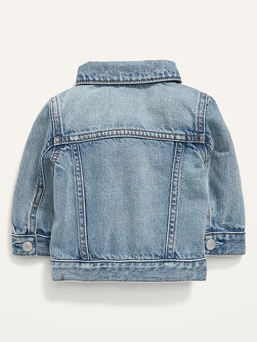 View large product image 2 of 2. Unisex Light-Wash Jean Jacket for Baby