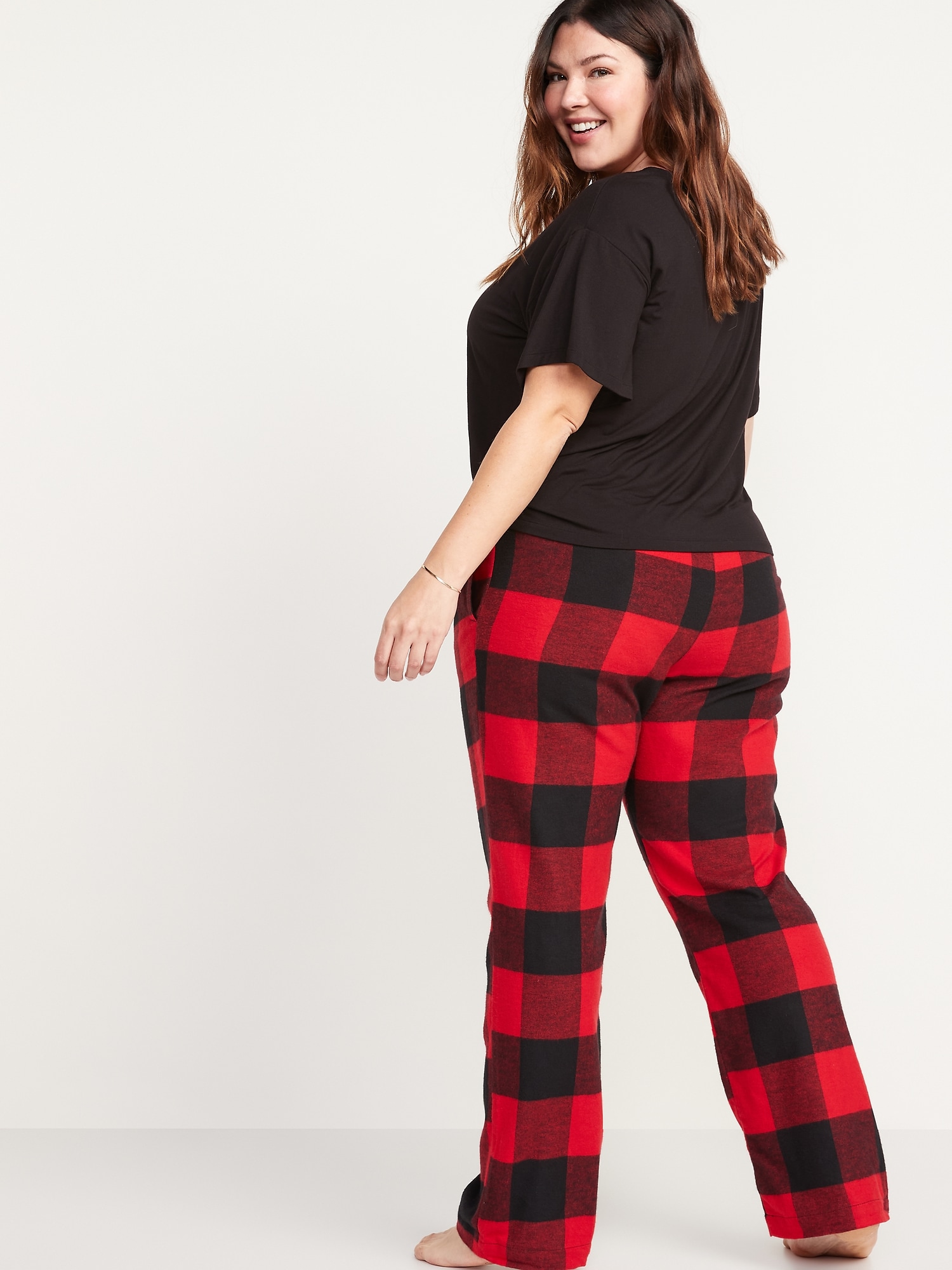 NEW Old Navy Size 3X (49x31) Womens Flannel Pajama Pants Pocket