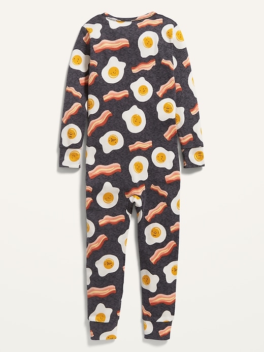 View large product image 2 of 2. Unisex 1-Way-Zip Printed One-Piece Pajamas for Toddler & Baby