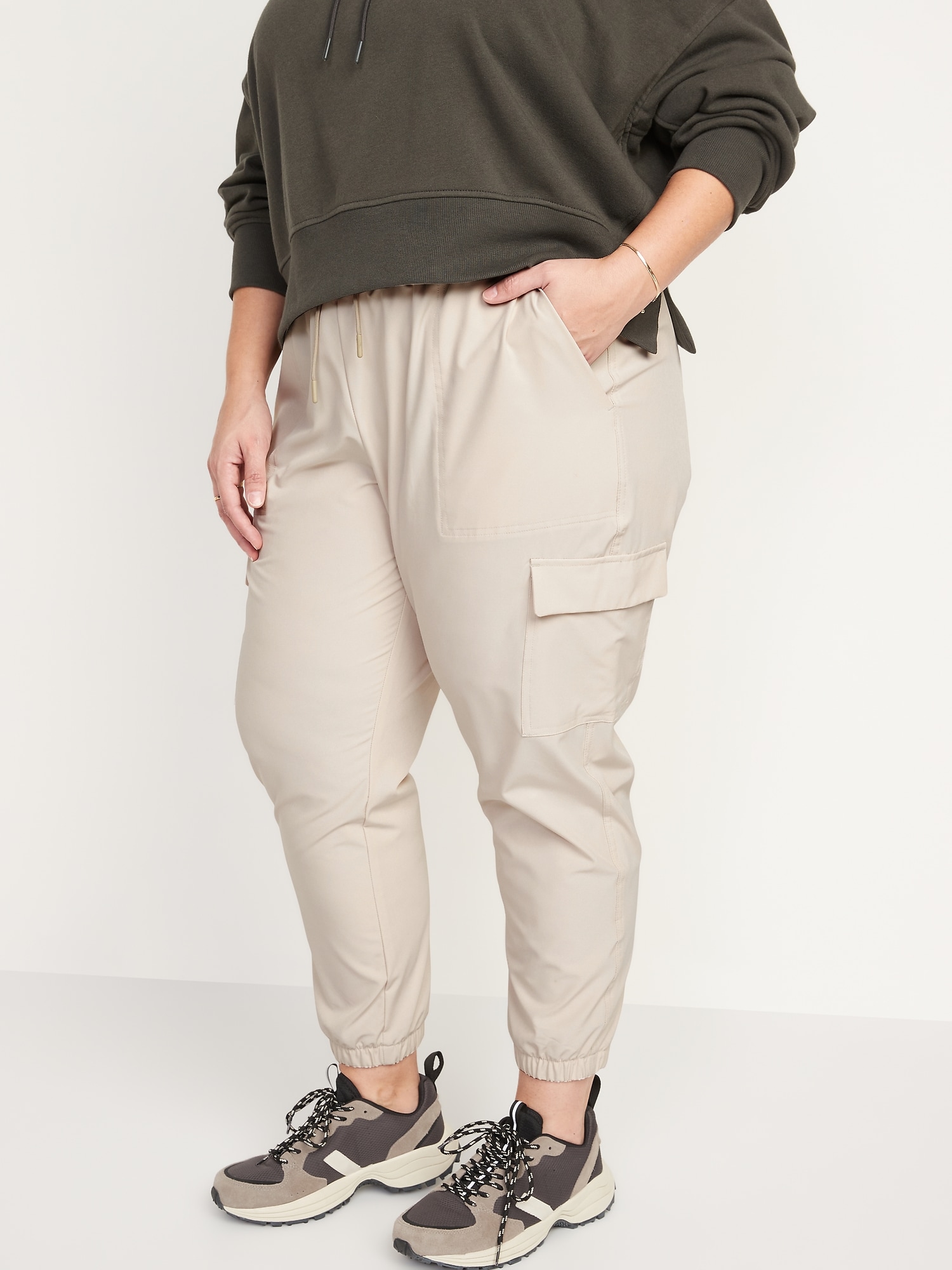 High-Waisted StretchTech Cargo Jogger Pants for Women | Old Navy