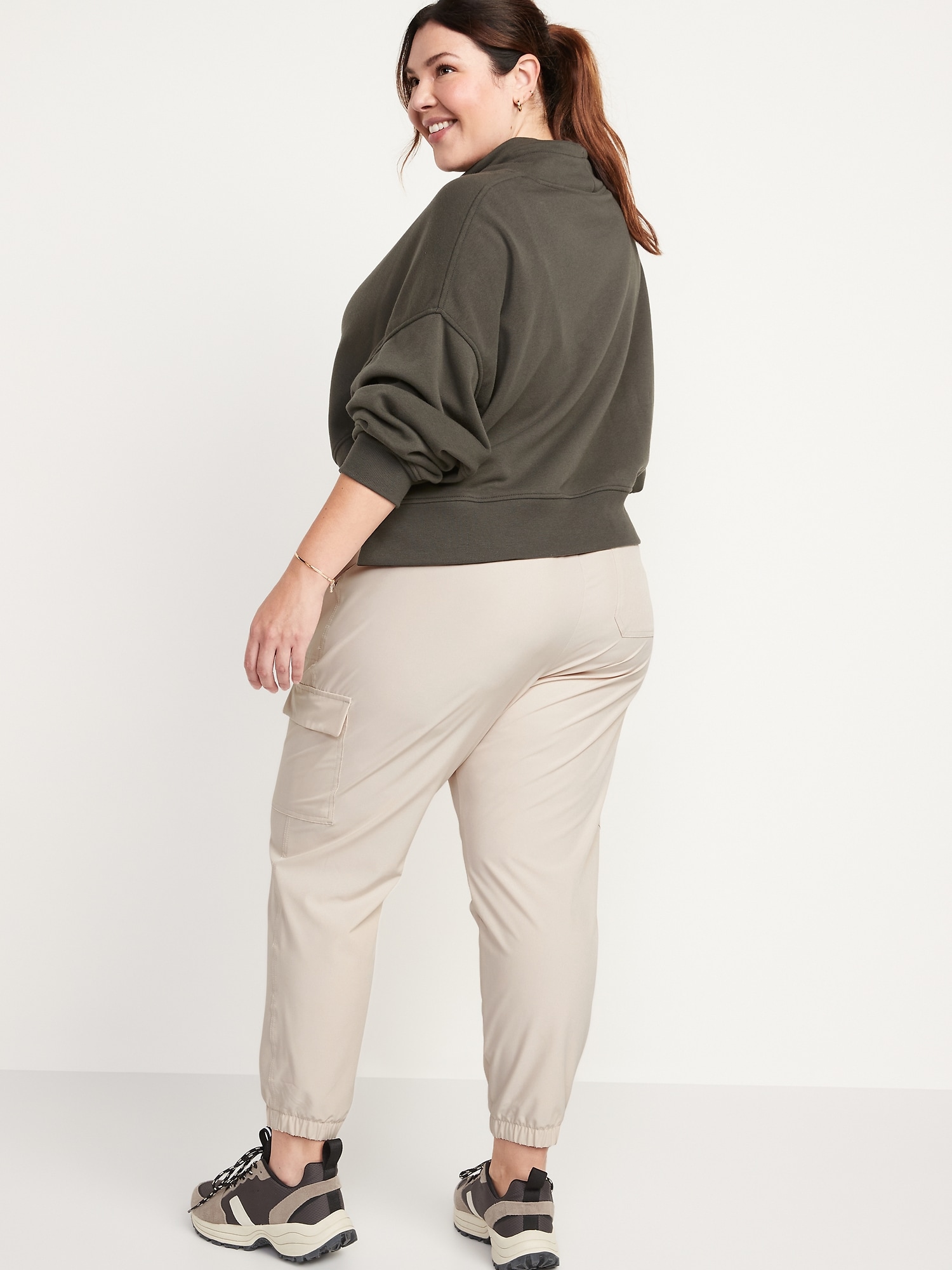 Cargo Sweatpants for Women, Plus Size High Waist Athletic Pants