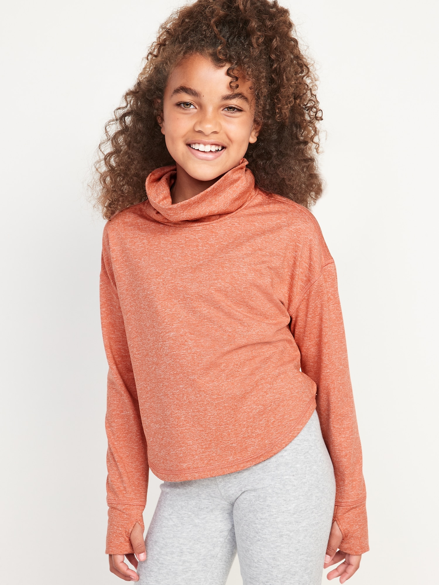 Girls orange outlet turtleneck