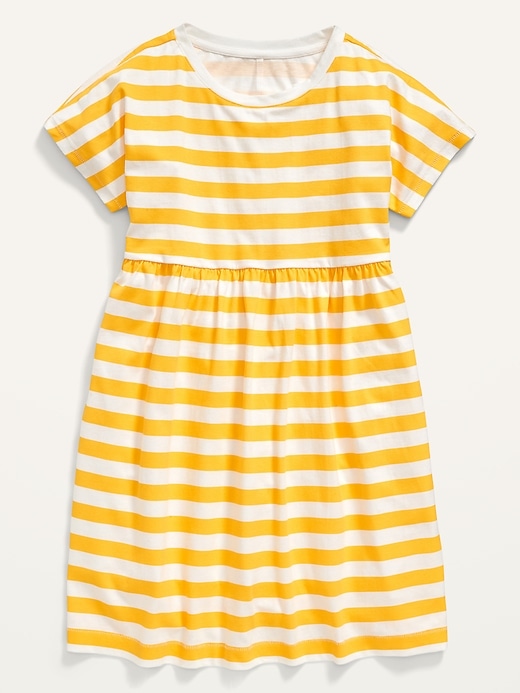 View large product image 1 of 1. Short-Sleeve Printed Swing Jersey-Knit Dress for Girls