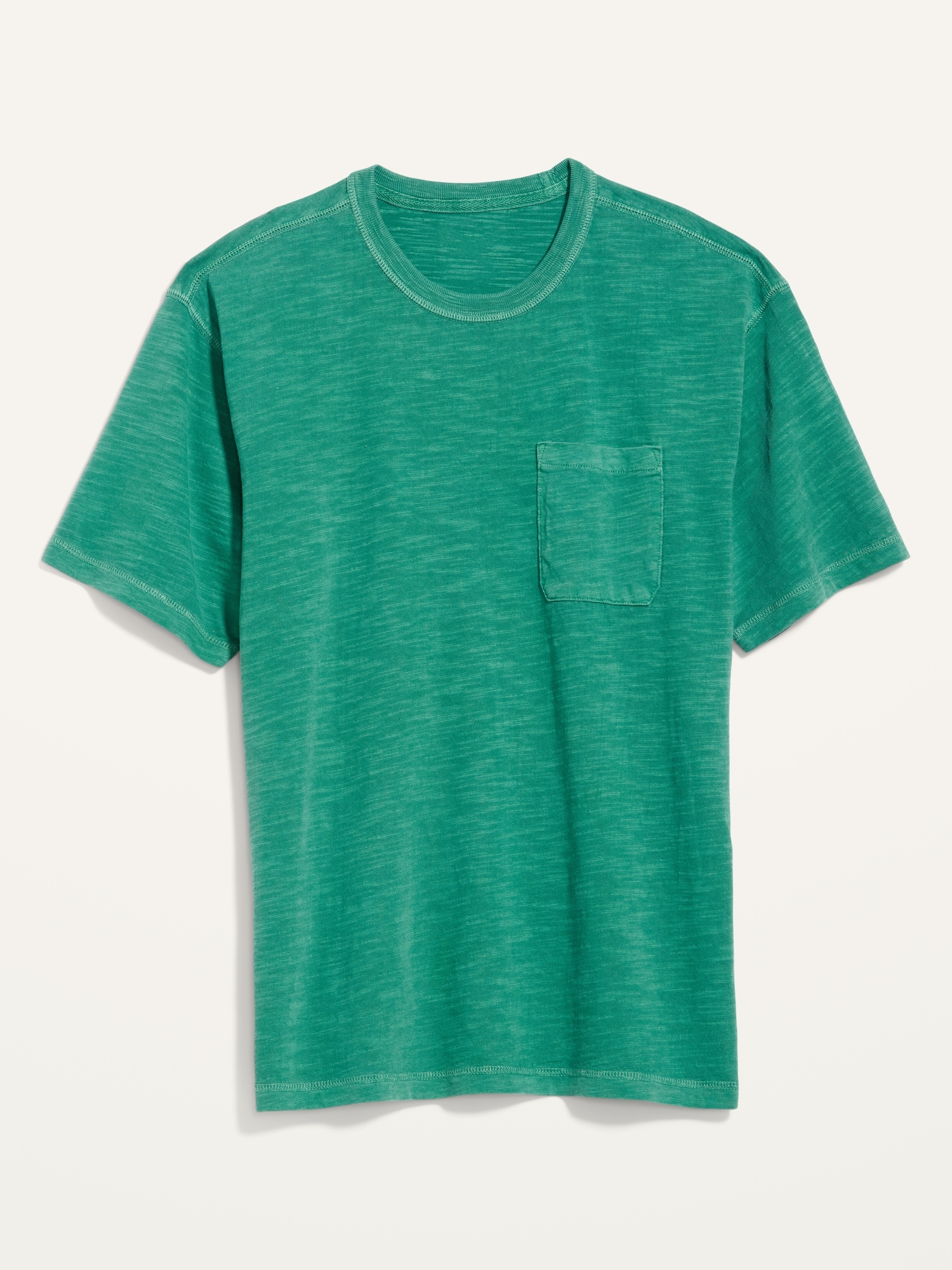 Garment-Dyed Workwear-Pocket Gender-Neutral T-Shirt for Adults