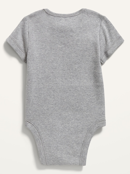 View large product image 2 of 2. Unisex Graphic Short-Sleeve Bodysuit for Baby