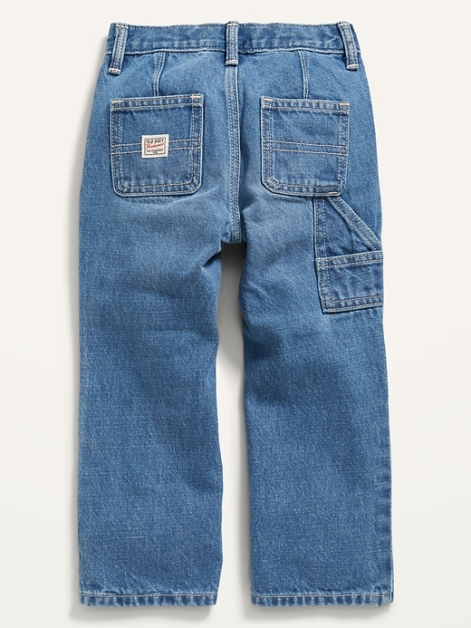 View large product image 2 of 2. Unisex Workwear-Pocket Wide-Leg Jeans for Toddler