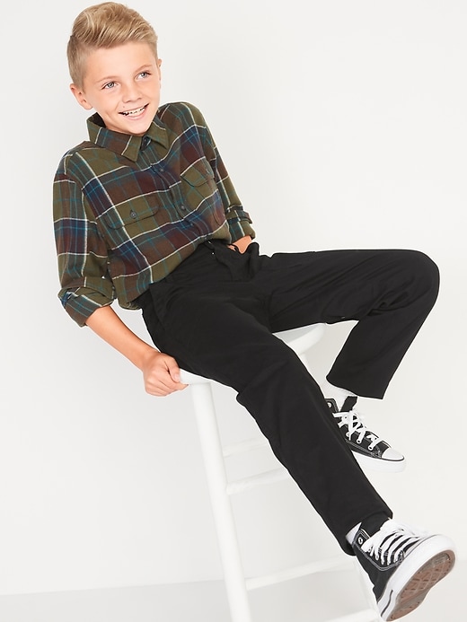 View large product image 2 of 4. Tapered Built-In Flex Utility Pants for Boys
