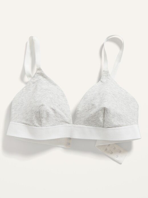 Old Navy Supima&#174 Cotton-Blend Triangle Bralette Top for Women. 1