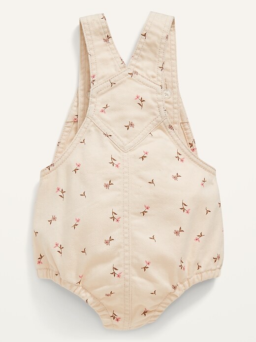 View large product image 2 of 4. Printed Jean Shortall Romper for Baby