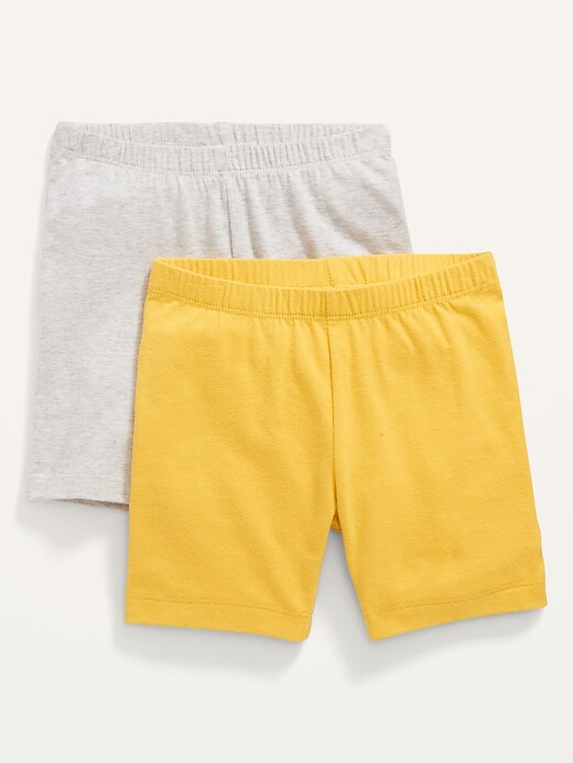 View large product image 1 of 1. 2-Pack Jersey-Knit Biker Shorts for Toddler Girls