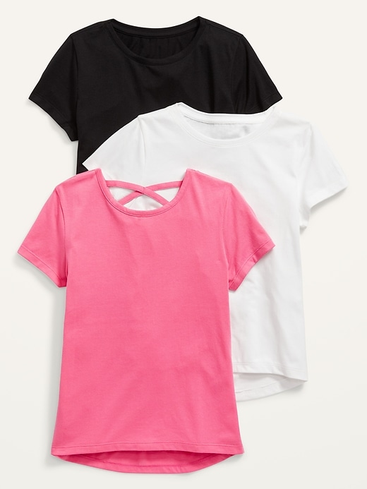 Old Navy Softest Short-Sleeve T-Shirt Variety 3-Pack for Girls. 1