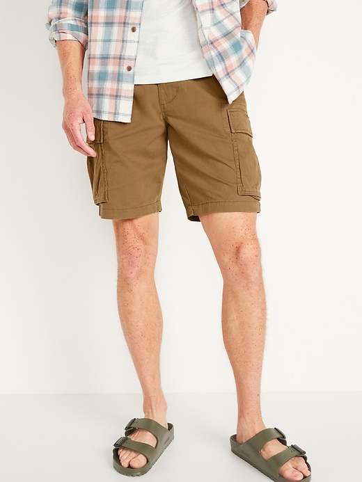 Image number 1 showing, Straight Lived-In Cargo Shorts -- 10-inch inseam