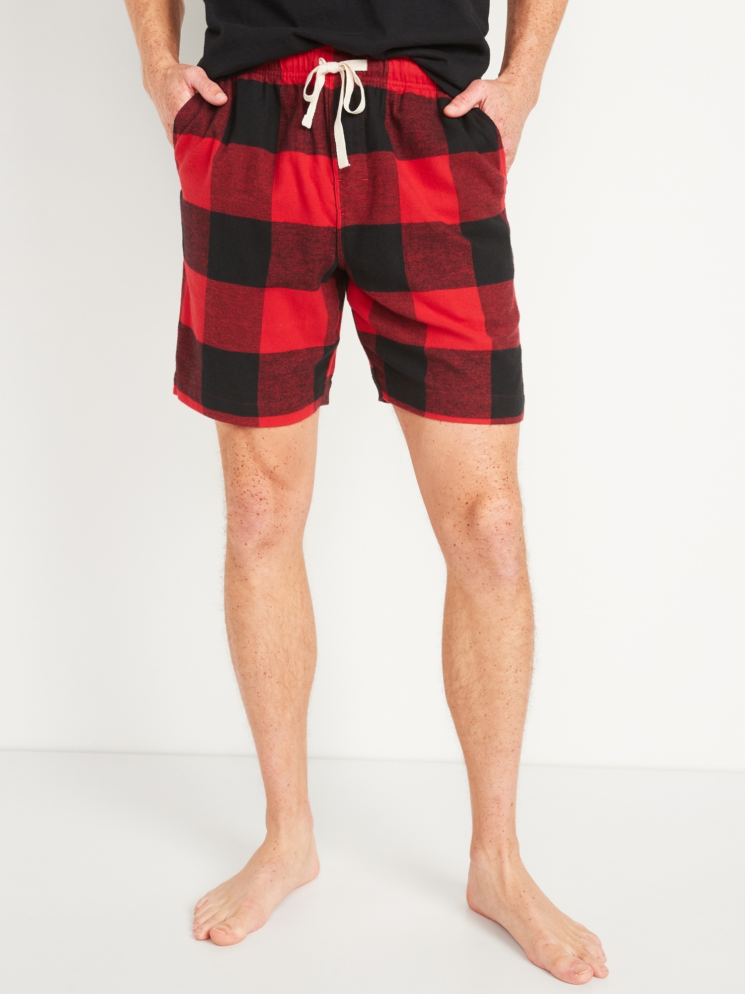 plaid pajama shorts