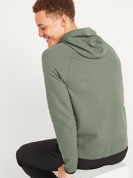 Image number 2 showing, Dynamic Fleece Textured Rib-Knit Pullover Hoodie