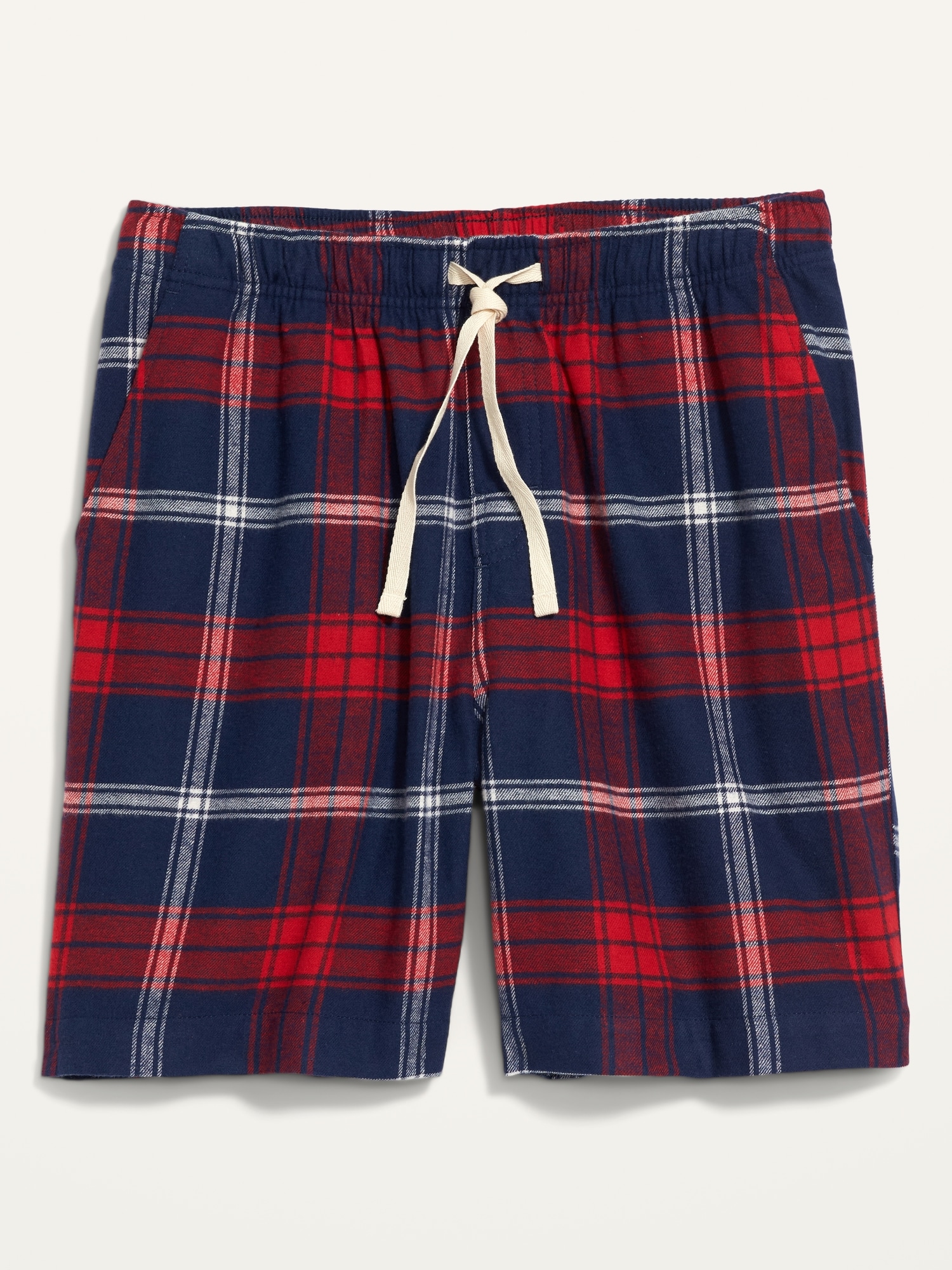 Matching Plaid Flannel Pajama Shorts for Men -- 7.5-inch inseam | Old Navy