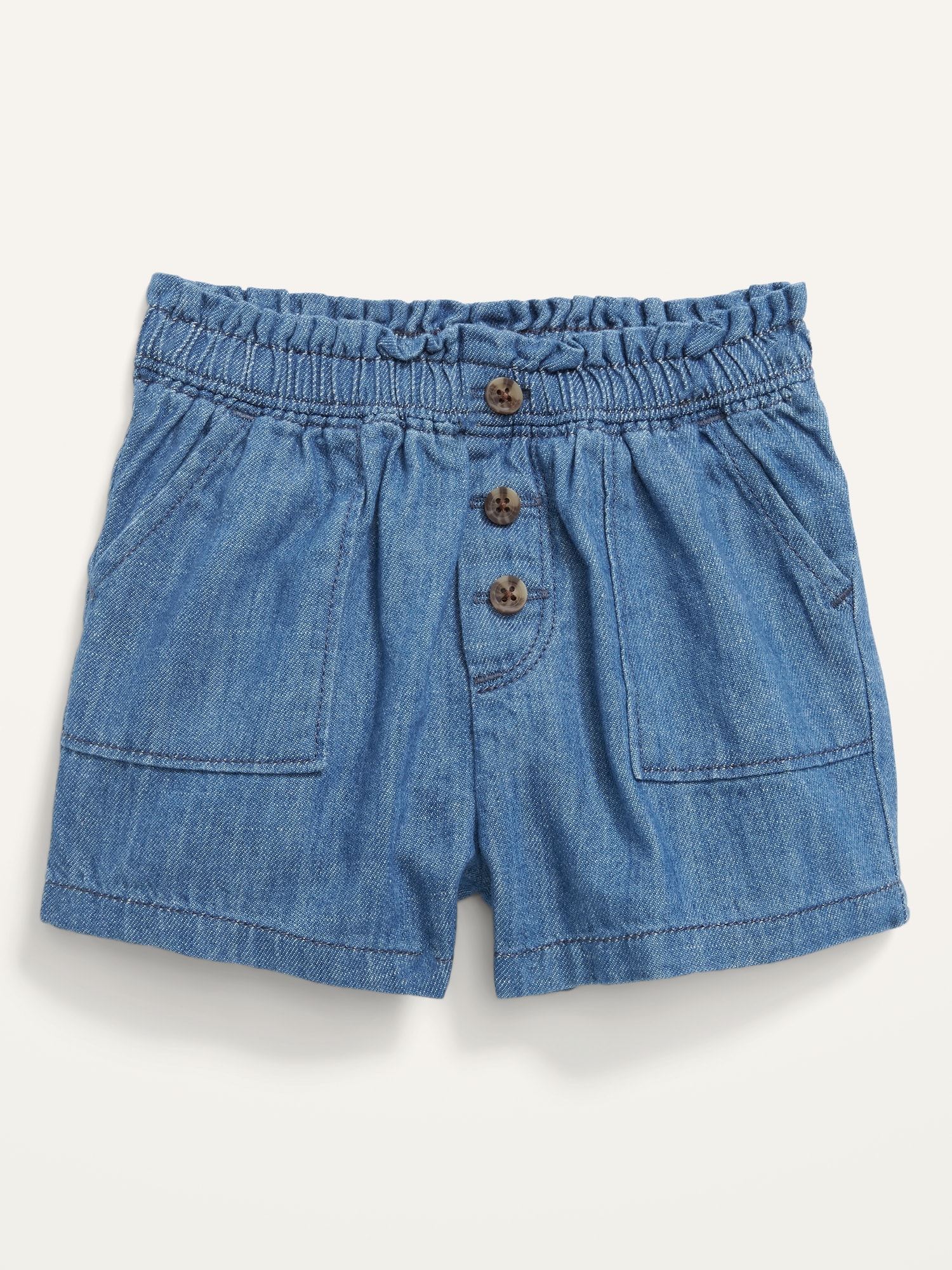 Chambray Pull-On Utility Shorts for Baby | Old Navy