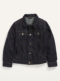 Image number 1 showing, Gender-Neutral Cotton Non-Stretch Jean Jacket for Kids