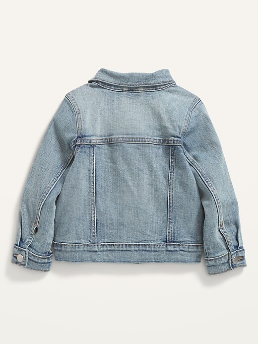 View large product image 2 of 2. Unisex Built-In Flex Jean Jacket for Toddler