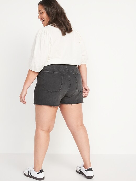 Image number 8 showing, Mid-Rise Boyfriend Cut-Off Shorts -- 3-inch inseam