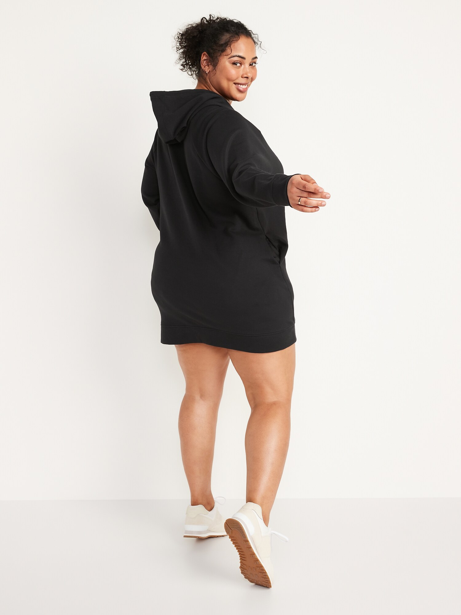 Loose Dynamic Fleece Pullover Hoodie Tunic for Women Old Navy