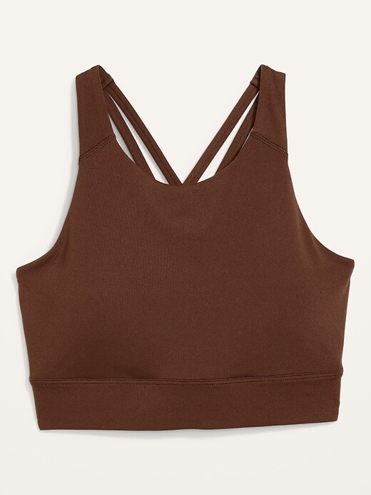 Image number 4 showing, Medium-Support Strappy Longline Sports Bra 2X-4X
