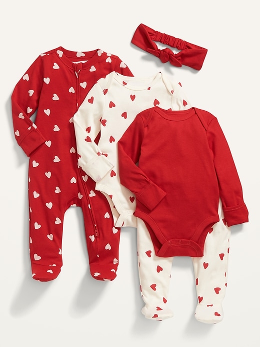 View large product image 1 of 2. Soft-Knit 5-Piece Layette Set for Baby