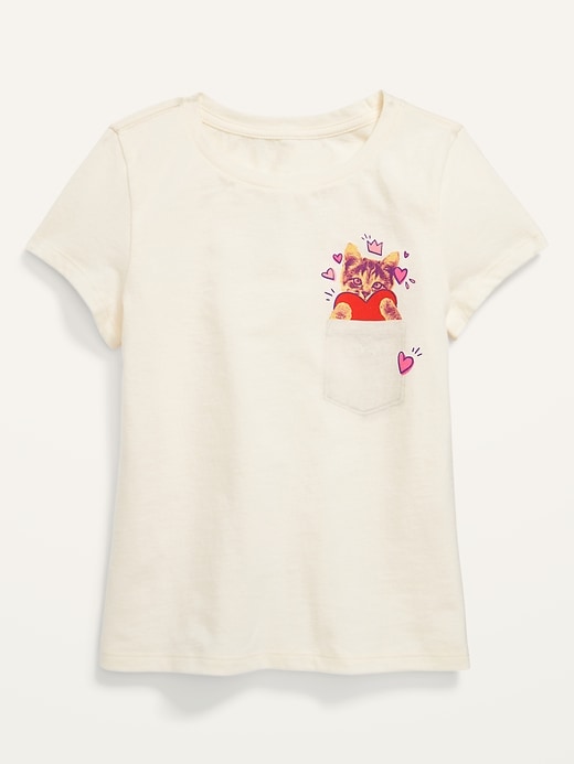 View large product image 1 of 2. Short-Sleeve Graphic T-Shirt for Girls