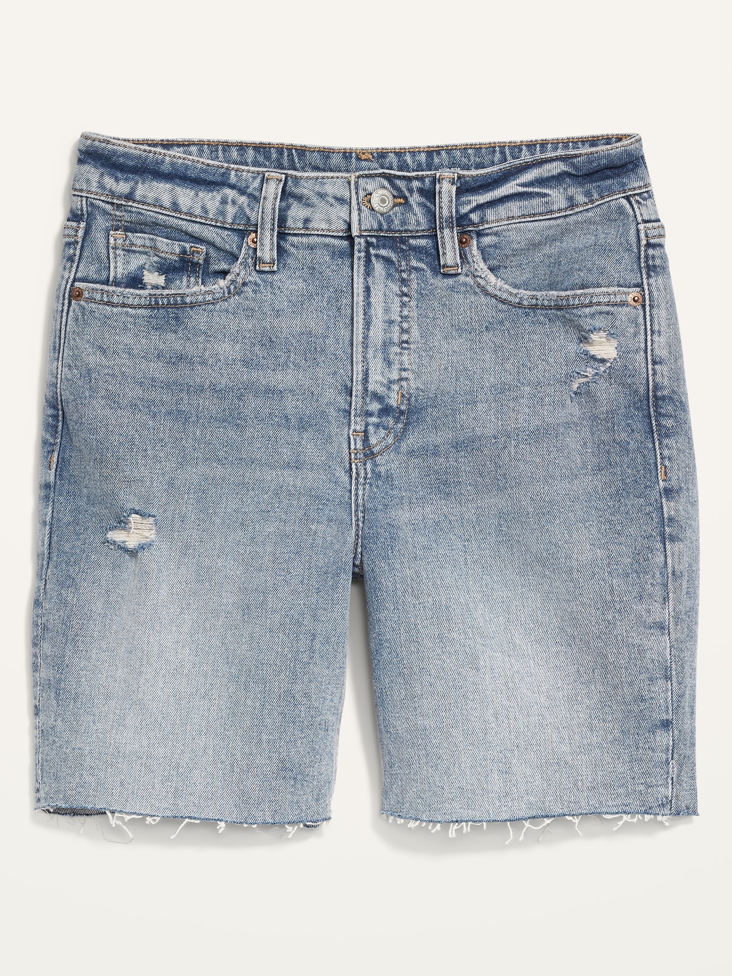 High-Waisted OG Straight Cut-Off Jean Shorts -- 7-inch inseam | Old Navy