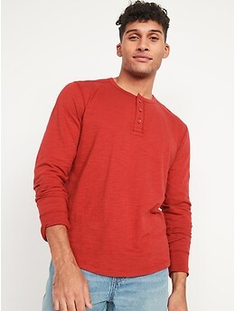 Vintage Slub-Knit Henley T-Shirt for Men | Old Navy