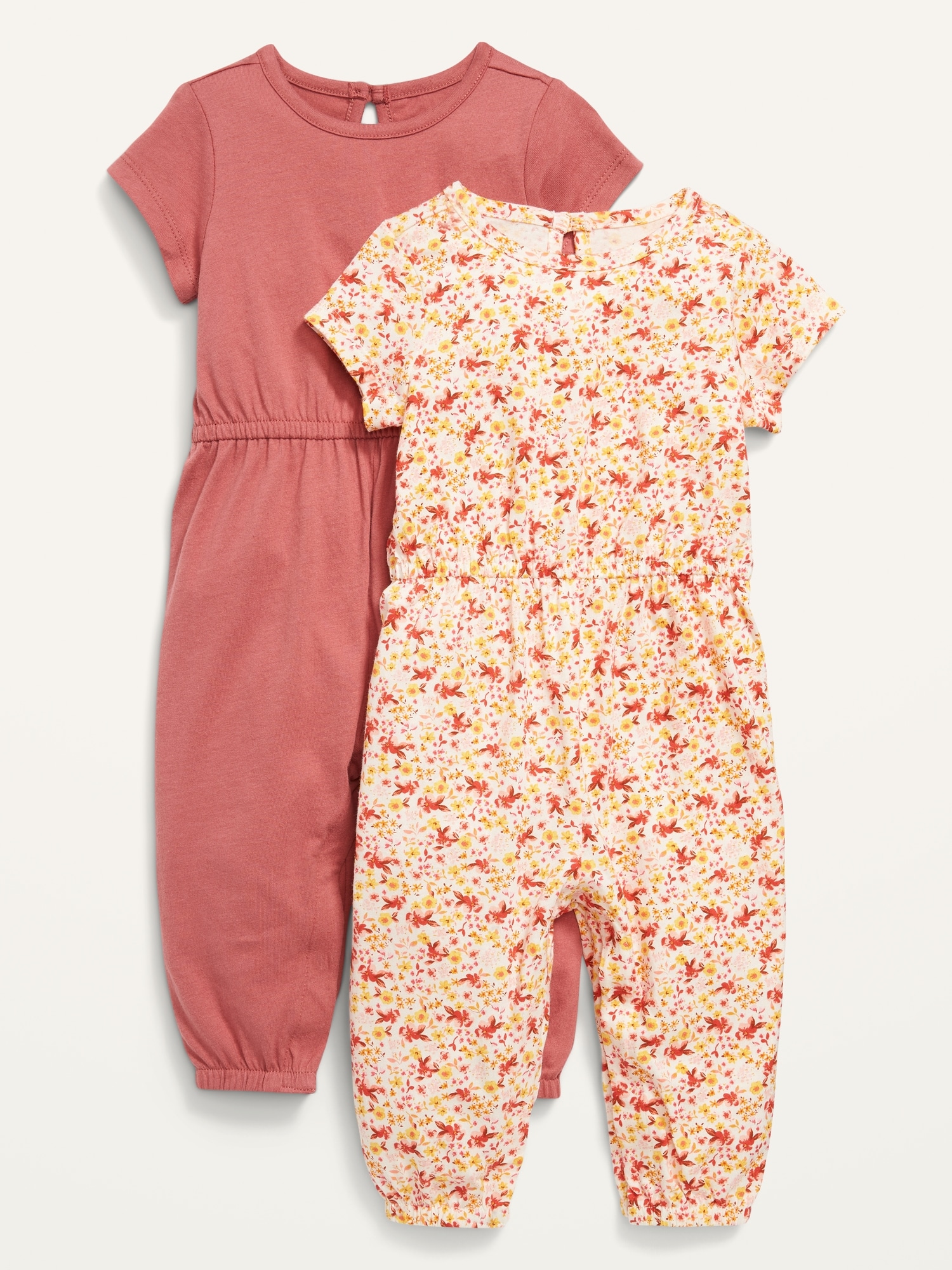 2-Pack Short-Sleeve Jersey One-Piece for Baby | Old Navy