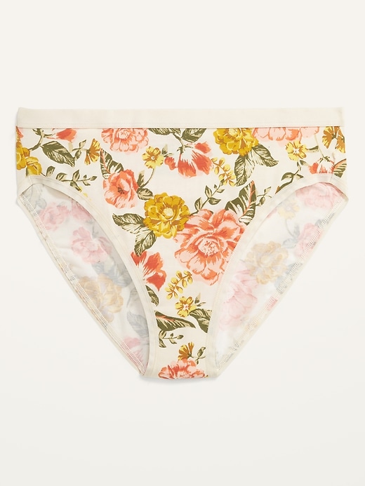 High-Rise Supima® Cotton-Blend Bikini Underwear for Women | Old Navy