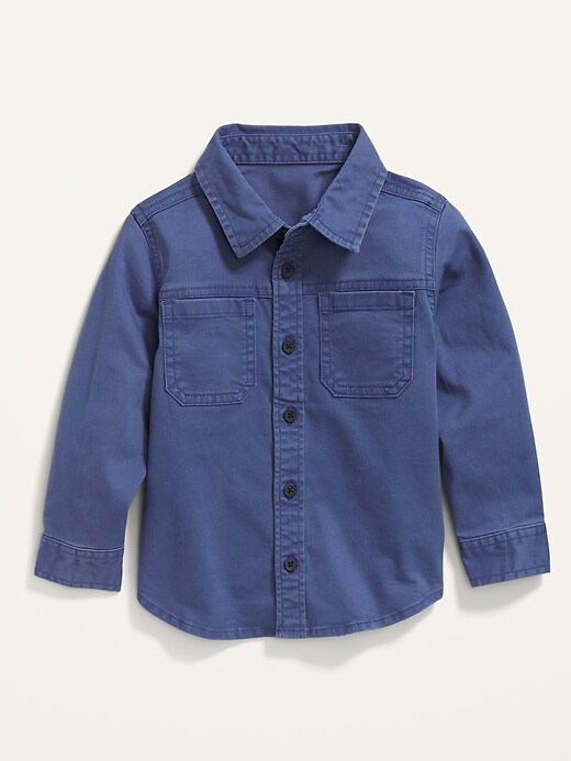 Unisex Twill Workwear Shirt for Toddler | Old Navy