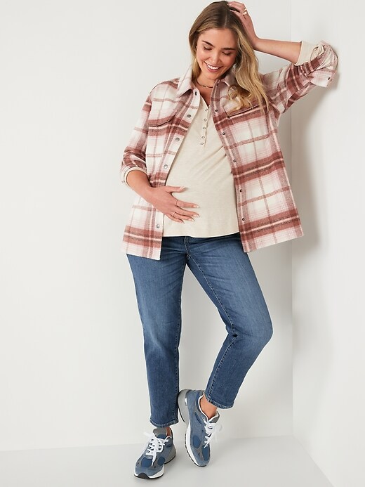 Image number 3 showing, Maternity Full Panel O.G. Straight Jeans
