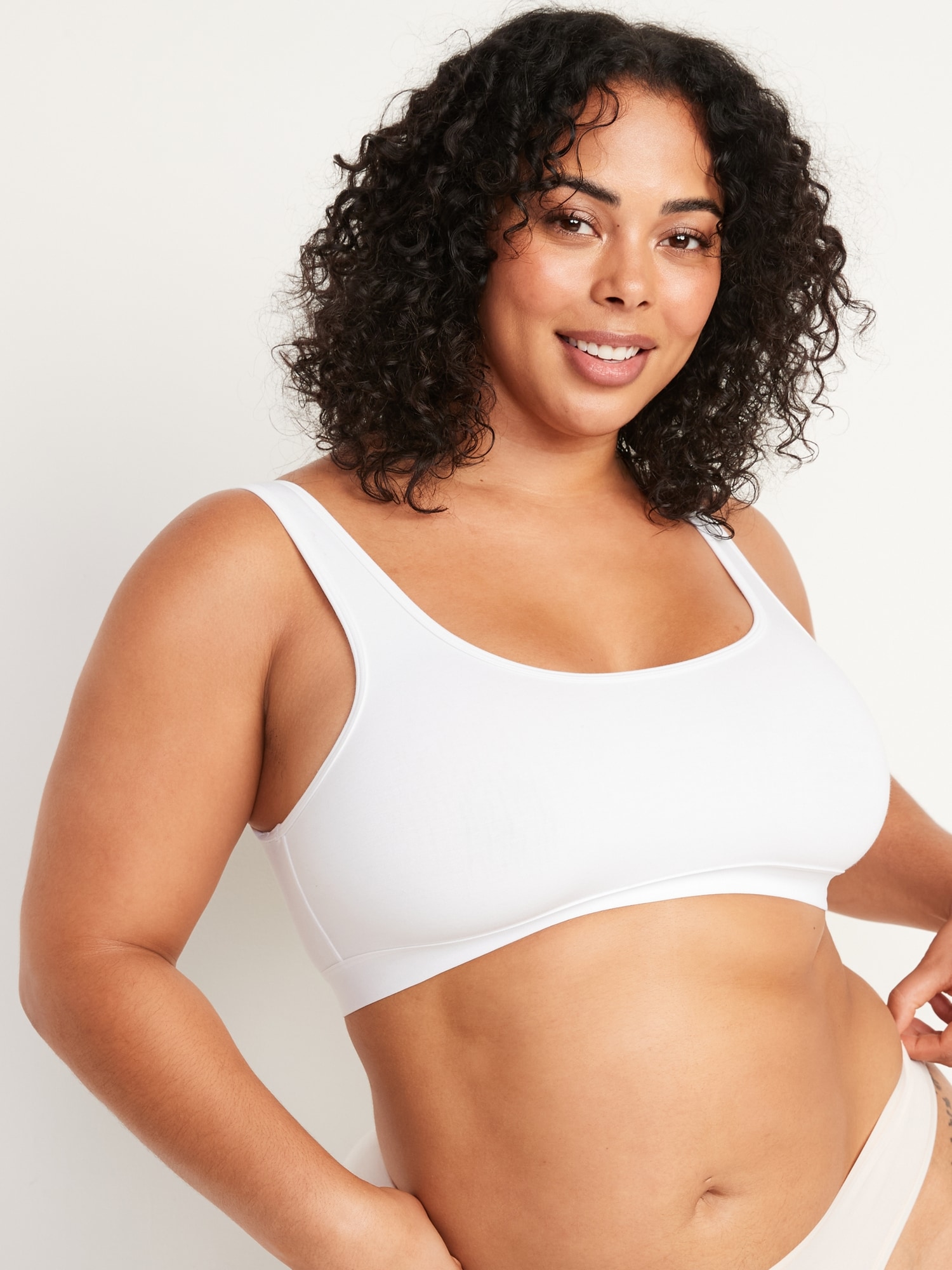 Supima® Cotton Blend Bralette Top 2 Pack For Women Old Navy 4606