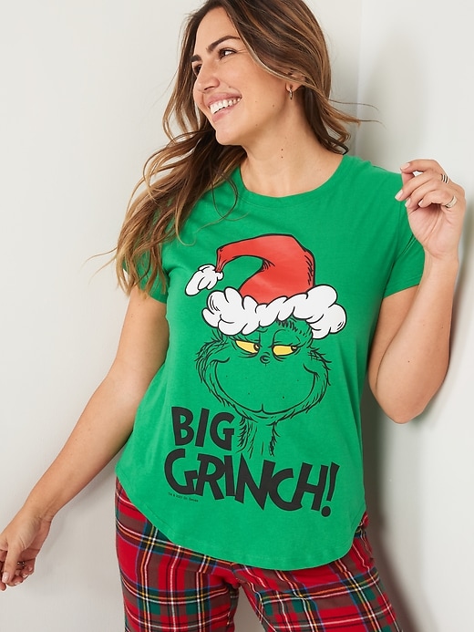 Image number 1 showing, Matching Licensed Graphic Holiday T-Shirt for Women