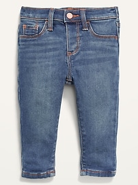 View large product image 3 of 3. Unisex Built-In Warm Straight Jeans for Baby
