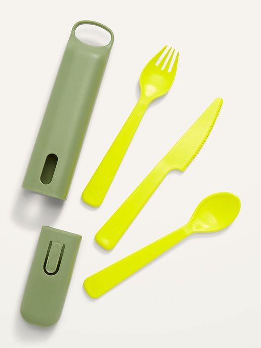 View large product image 2 of 2. Hip&#174 Reusable Cutlery Set (with Fork, Knife & Spoon)