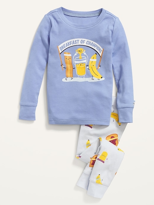 View large product image 1 of 3. Unisex Printed Long-Sleeve Pajama Set for Toddler & Baby