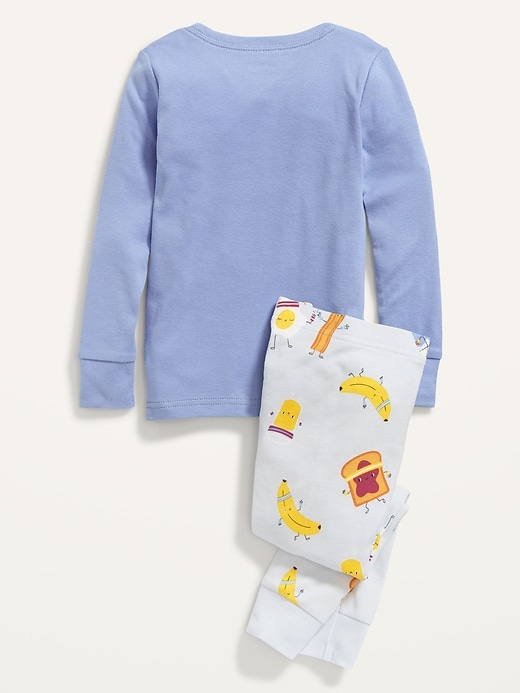 View large product image 2 of 3. Unisex Printed Long-Sleeve Pajama Set for Toddler & Baby