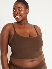 View large product image 7 of 8. Supima&#174 Cotton-Blend Cami Bralette Top