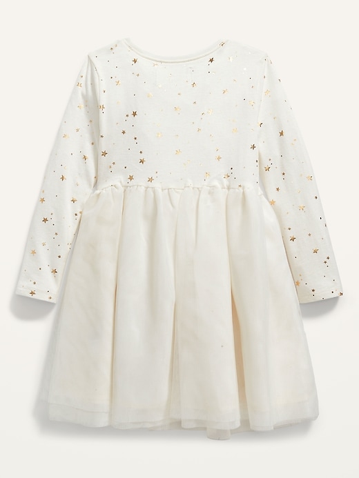 Fitted Long-Sleeve Tutu Dress for Toddler Girls | Old Navy